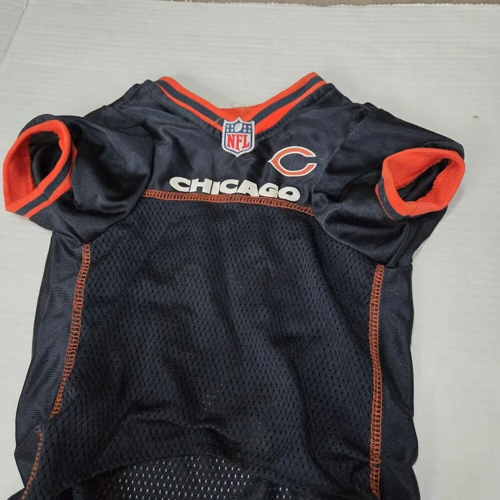 Pets First NFL Raglan Mesh Jersey Pet Dog Jersey Chicago Bears Football